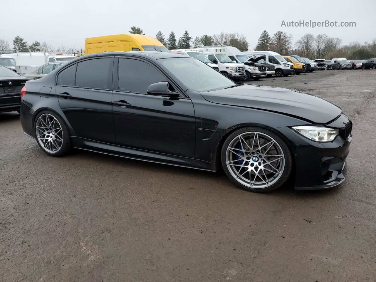 2017 Bmw M3  Black vin: WBS8M9C39H5G85594