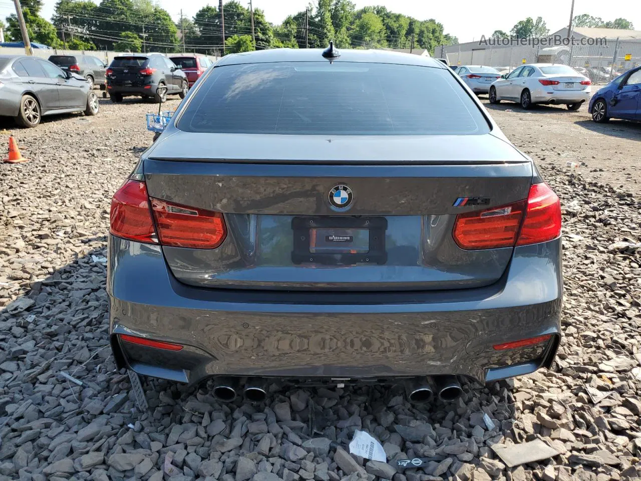 2017 Bmw M3  Charcoal vin: WBS8M9C39H5G85627