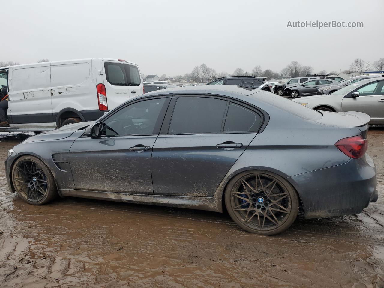 2017 Bmw M3  Charcoal vin: WBS8M9C39H5G86101