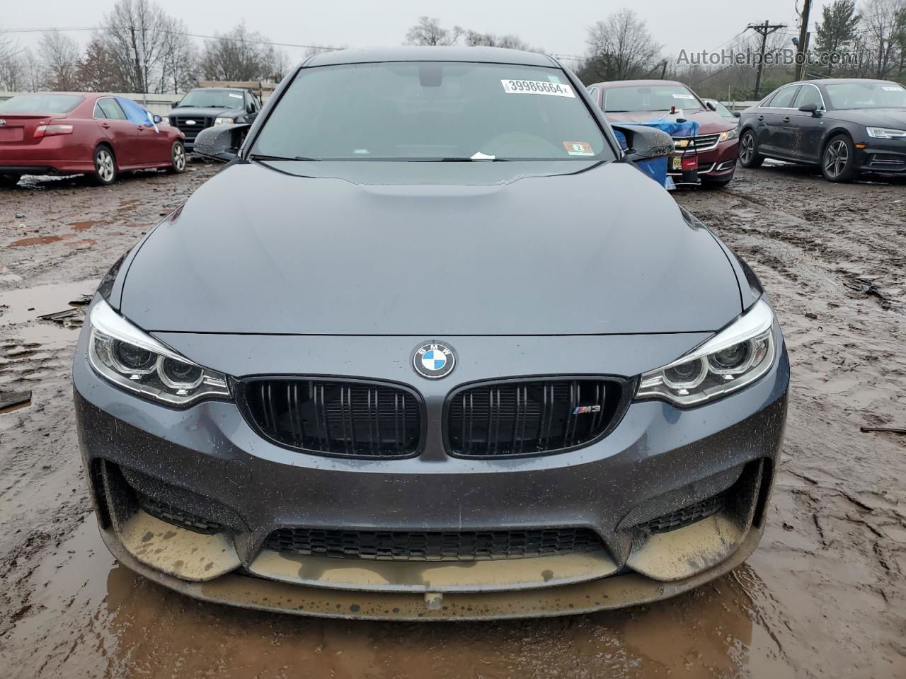 2017 Bmw M3  Charcoal vin: WBS8M9C39H5G86101