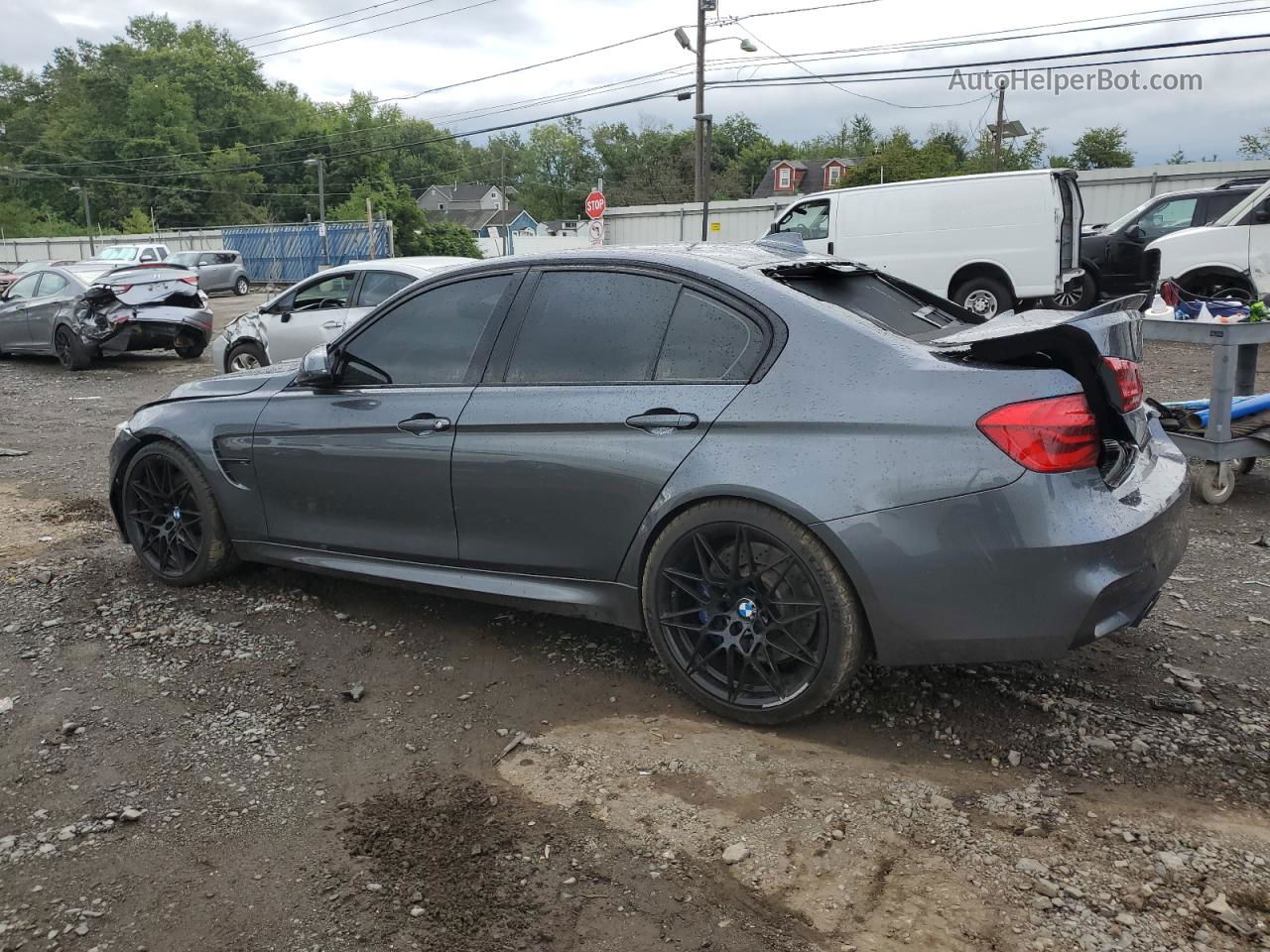 2017 Bmw M3  Gray vin: WBS8M9C50H5G83735