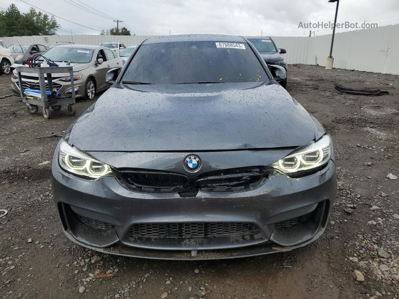 2017 Bmw M3  Gray vin: WBS8M9C50H5G83735