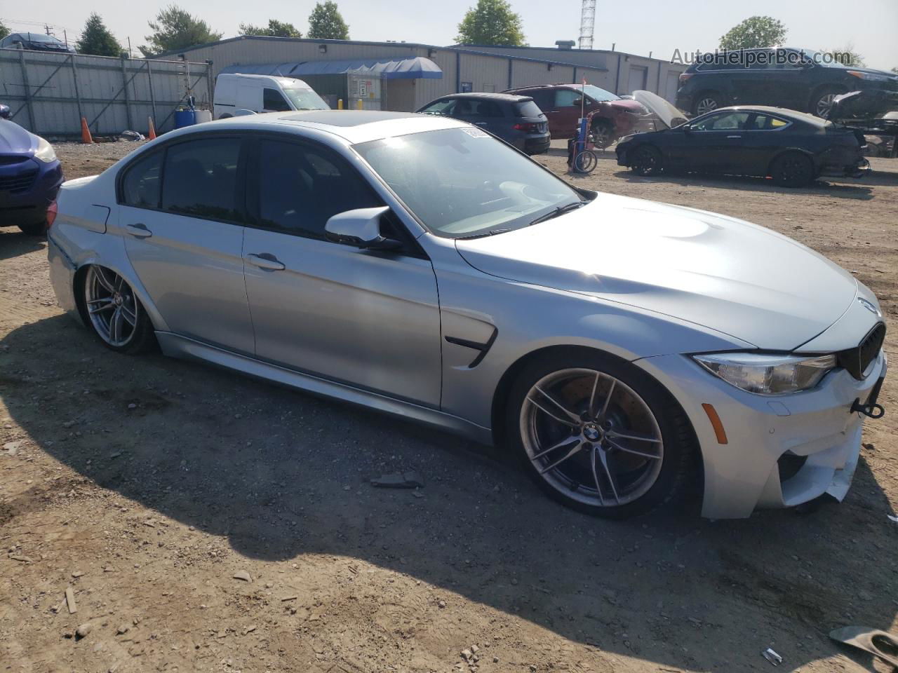 2017 Bmw M3  Silver vin: WBS8M9C52H5G83431