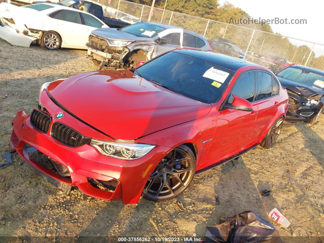 2017 Bmw M3 Red vin: WBS8M9C52H5G83624