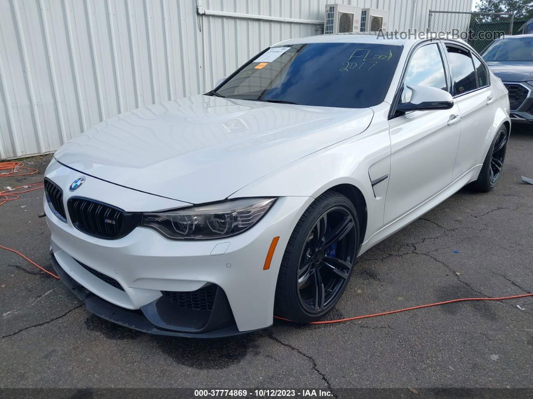 2017 Bmw M3   White vin: WBS8M9C52H5G83820