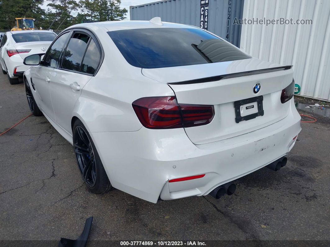 2017 Bmw M3   White vin: WBS8M9C52H5G83820