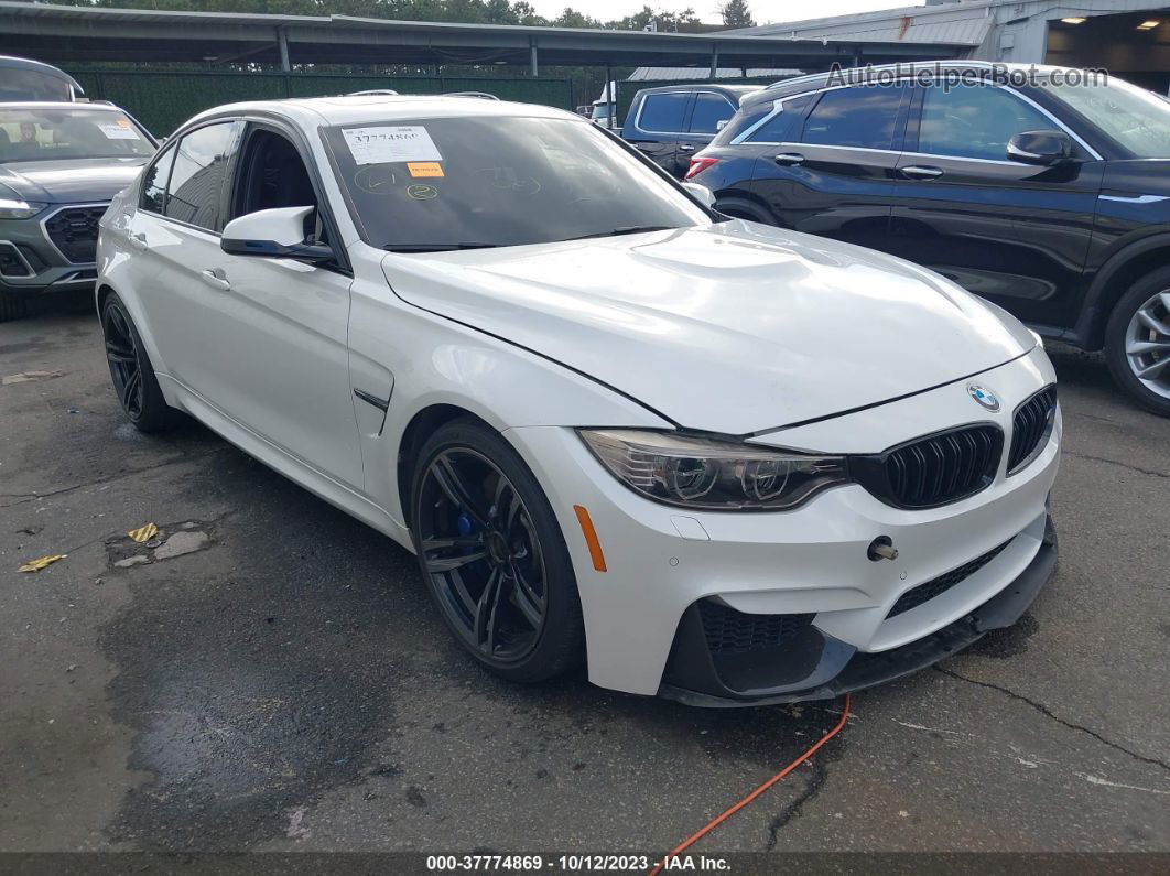 2017 Bmw M3   White vin: WBS8M9C52H5G83820