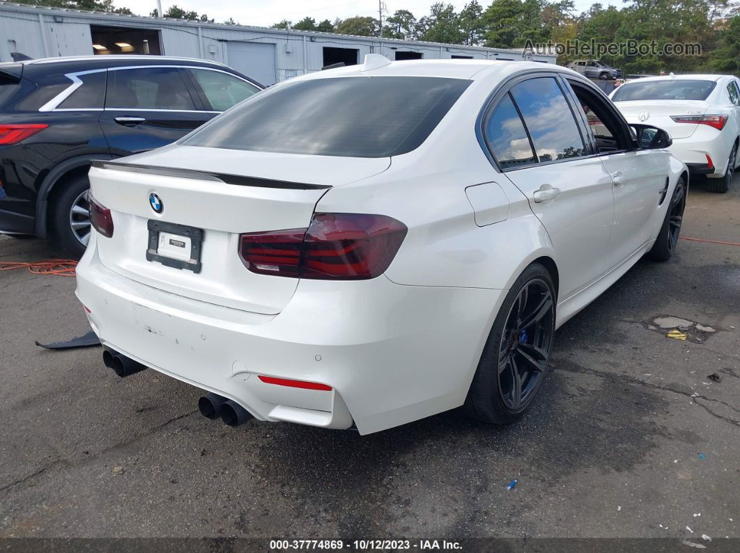 2017 Bmw M3   White vin: WBS8M9C52H5G83820