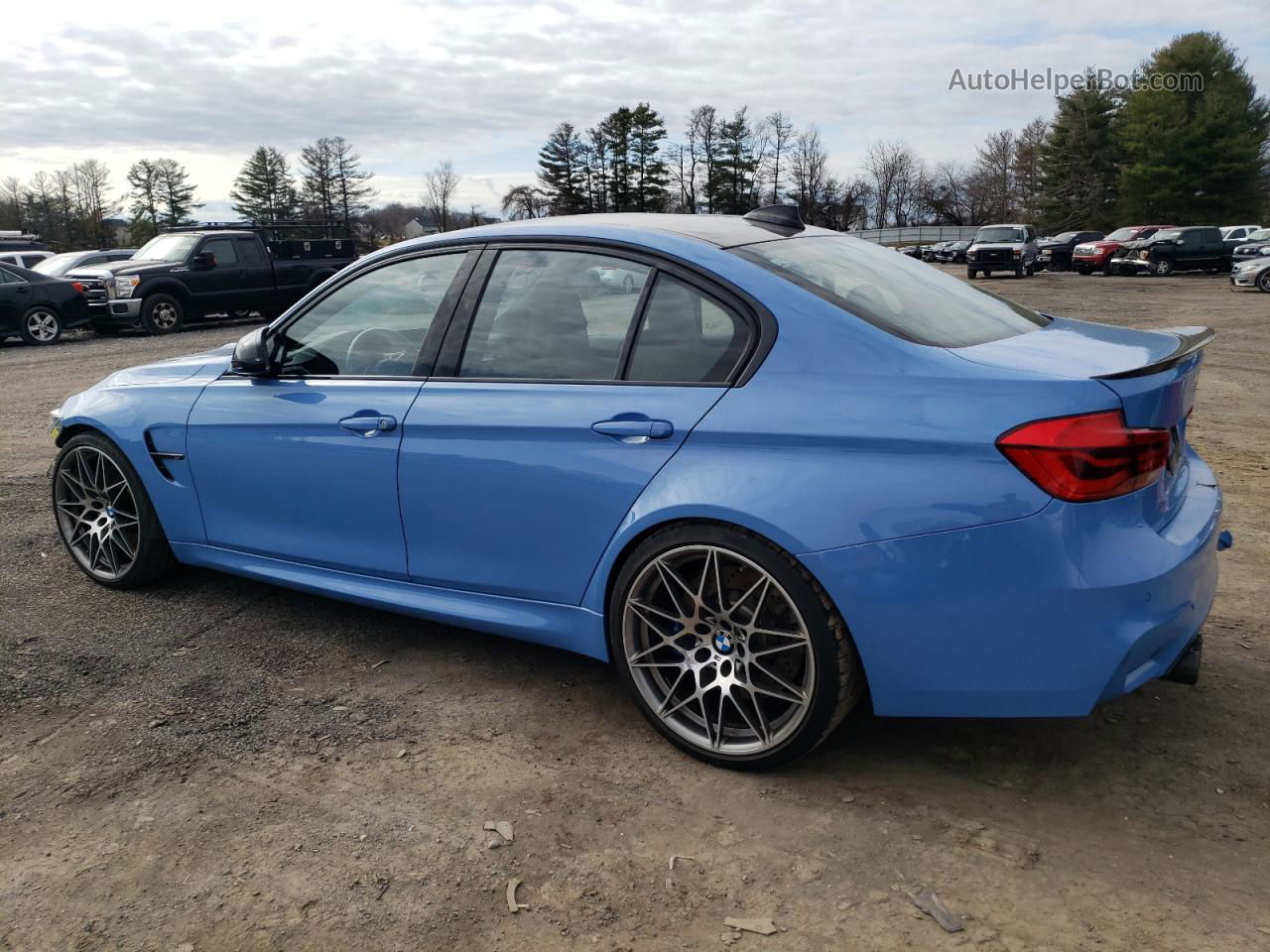 2017 Bmw M3  Blue vin: WBS8M9C52H5G83994