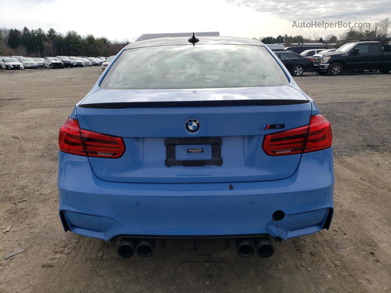 2017 Bmw M3  Blue vin: WBS8M9C52H5G83994