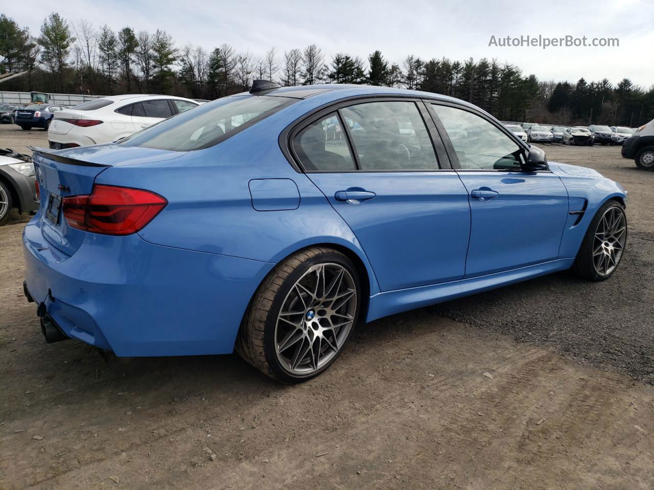 2017 Bmw M3  Blue vin: WBS8M9C52H5G83994