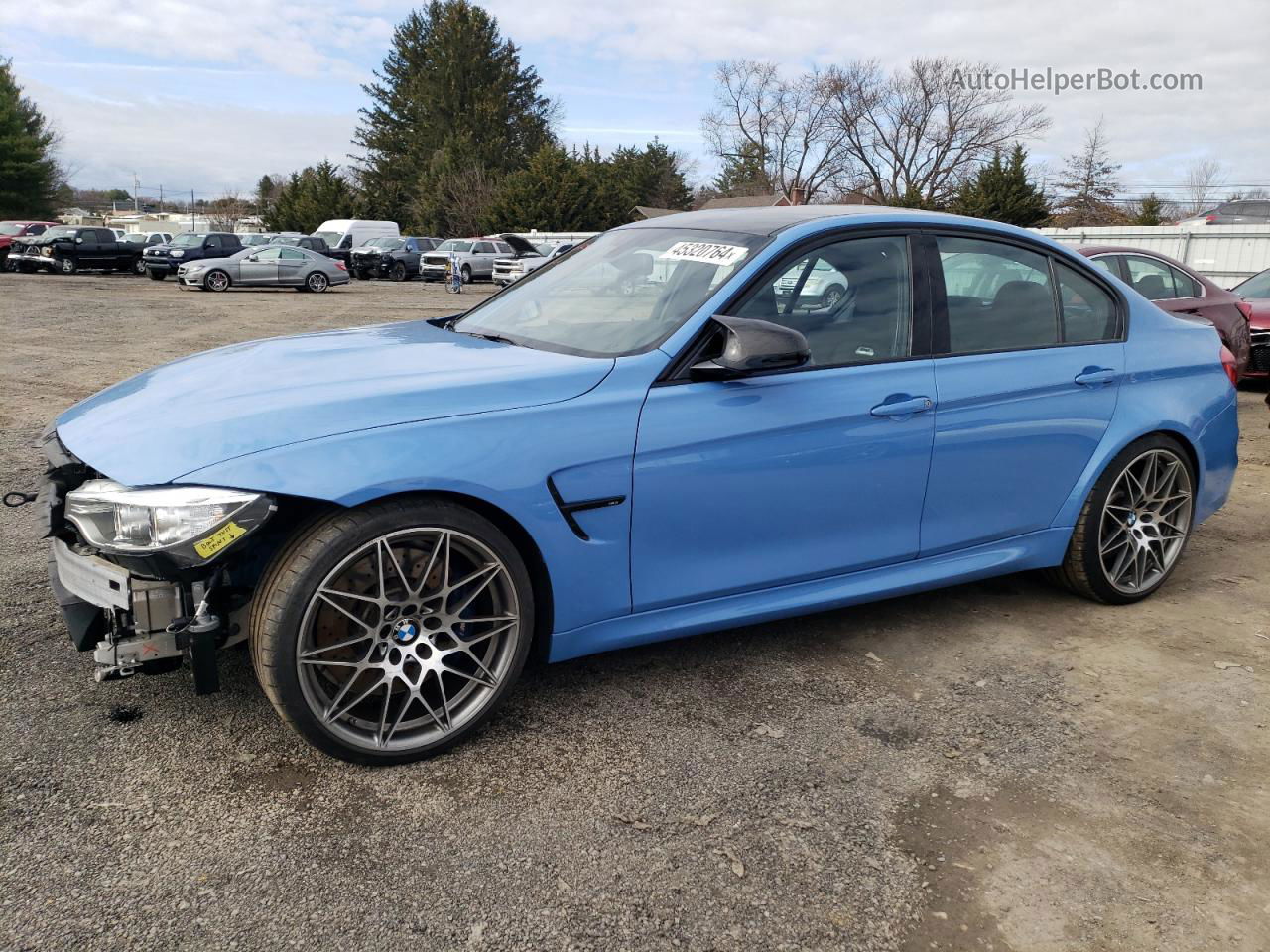 2017 Bmw M3  Blue vin: WBS8M9C52H5G83994