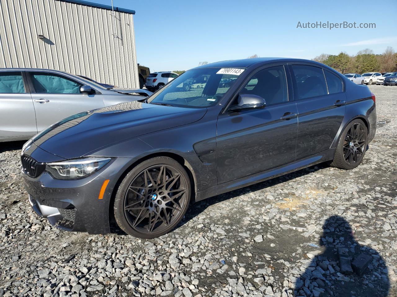 2018 Bmw M3  Gray vin: WBS8M9C52J5J78041