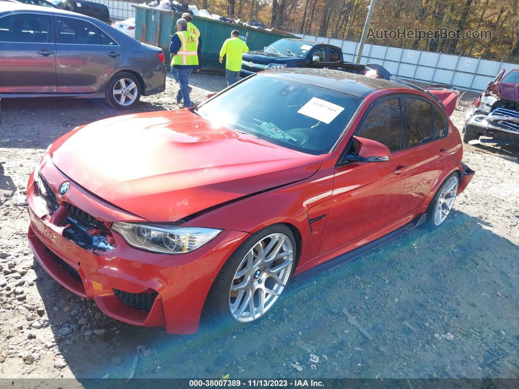 2017 Bmw M3 Orange vin: WBS8M9C53H5G83888