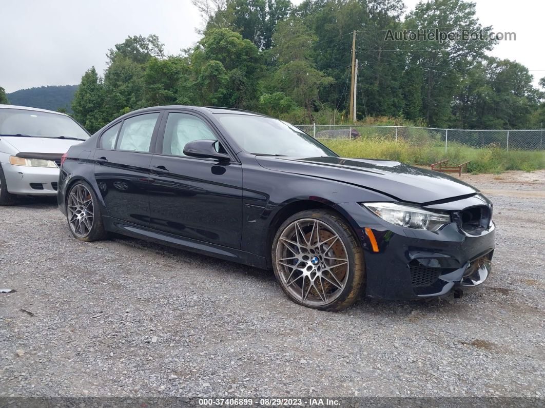 2017 Bmw M3 Black vin: WBS8M9C53H5G84717