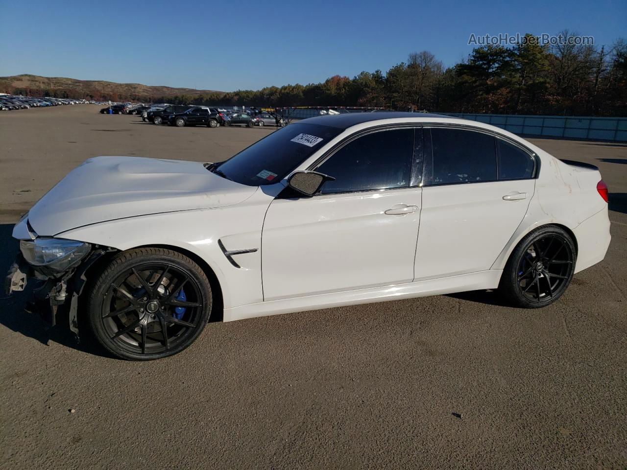 2017 Bmw M3  White vin: WBS8M9C54H5G42248