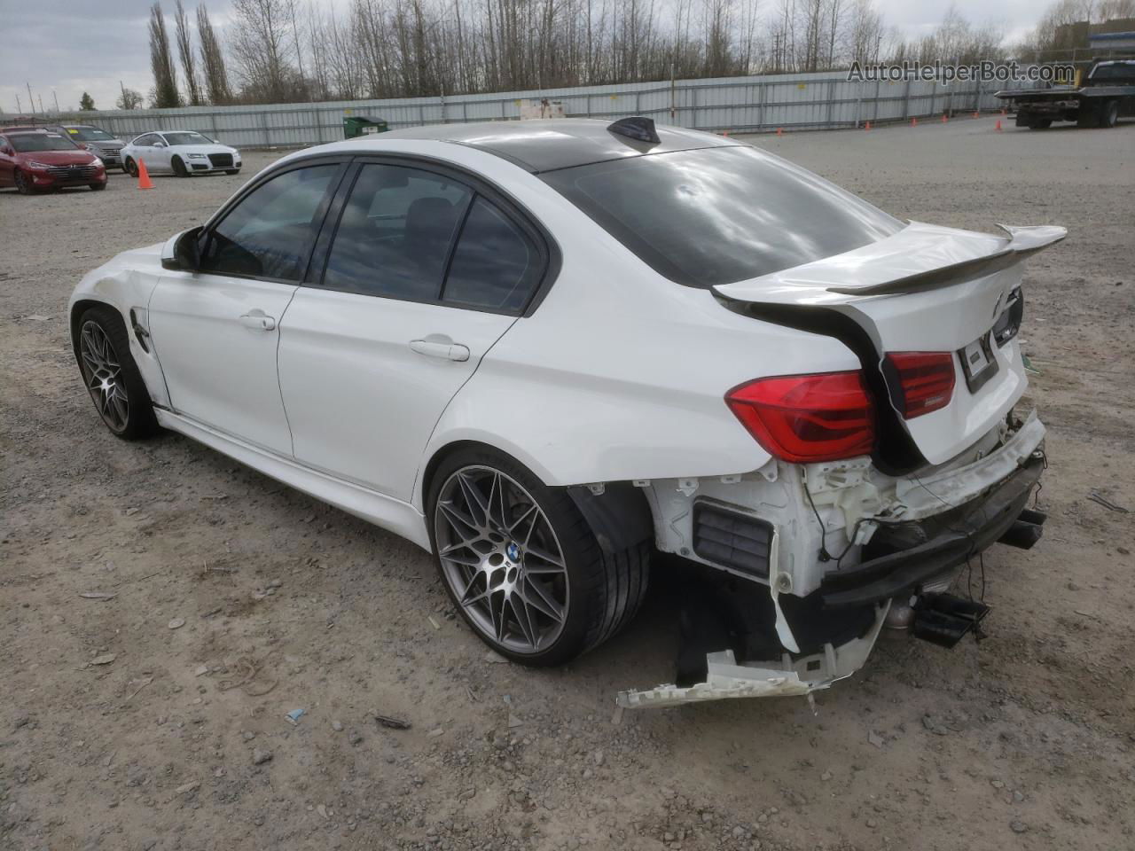 2017 Bmw M3  White vin: WBS8M9C54H5G42377