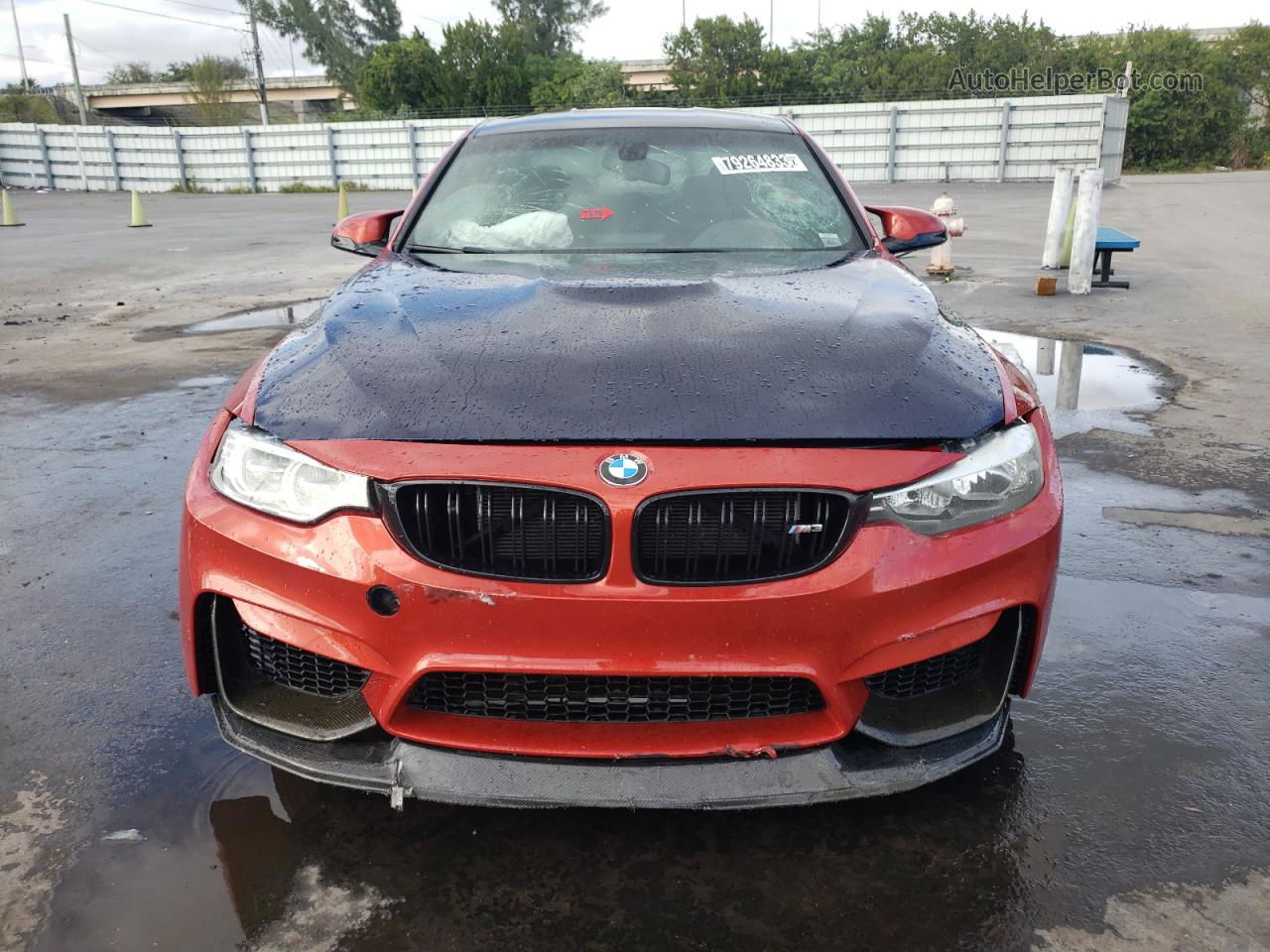 2017 Bmw M3  Burgundy vin: WBS8M9C54H5G83463