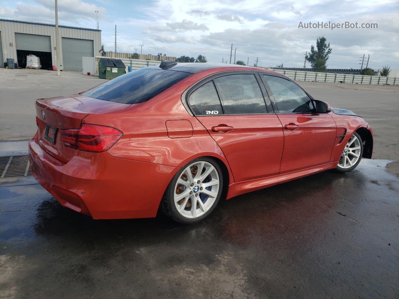 2017 Bmw M3  Burgundy vin: WBS8M9C54H5G83463