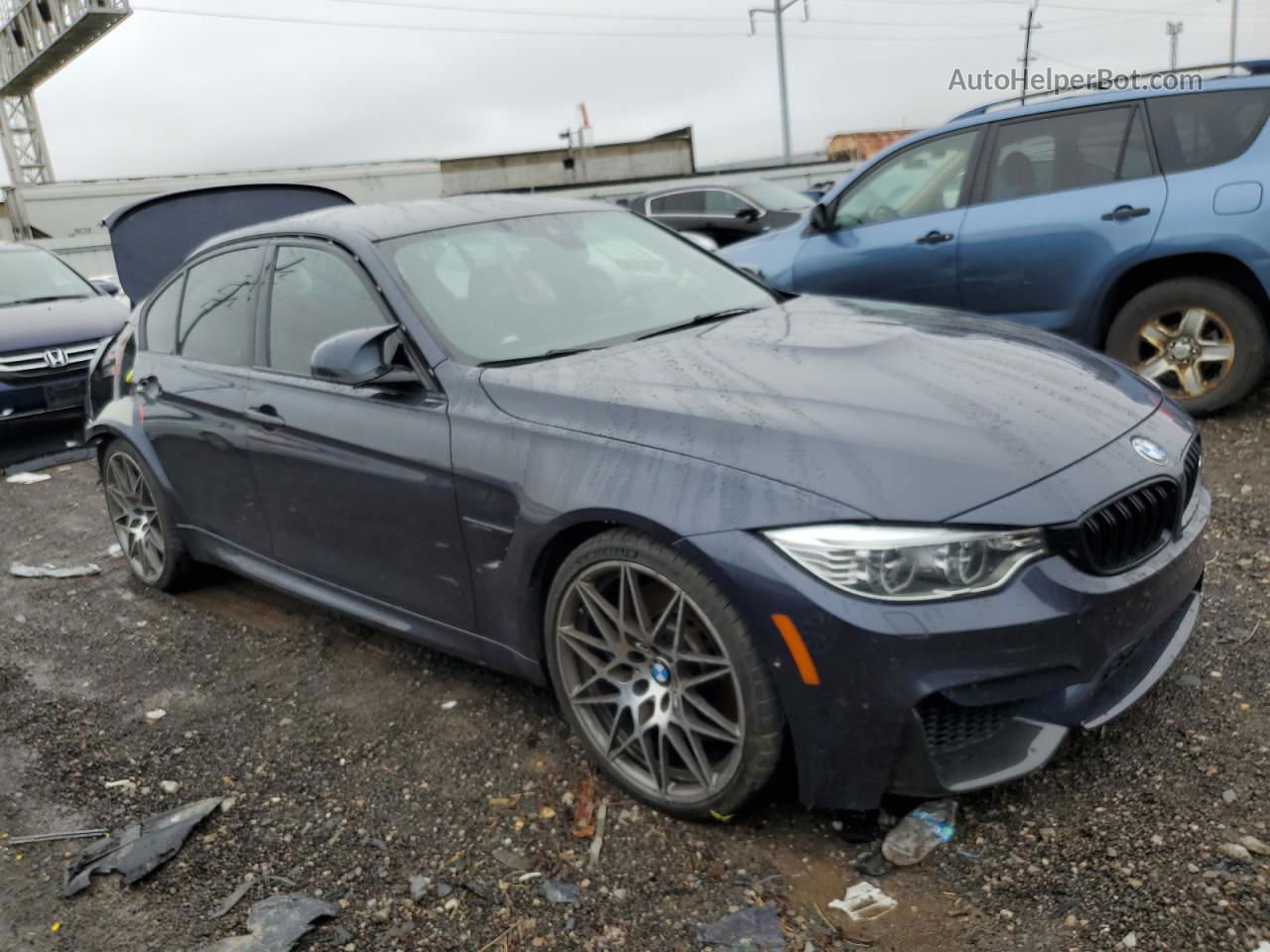 2017 Bmw M3  Blue vin: WBS8M9C54H5G83897