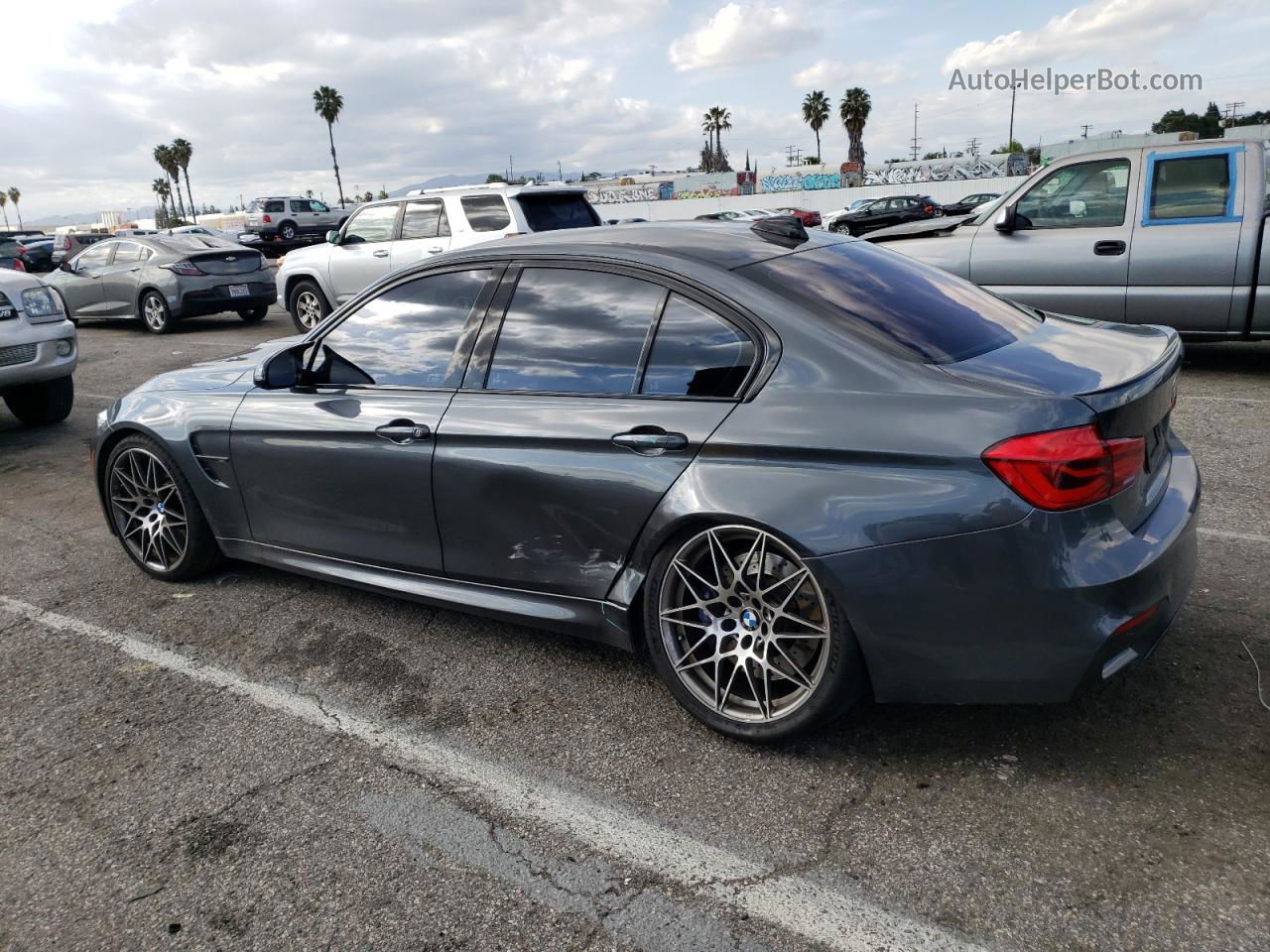 2017 Bmw M3  Charcoal vin: WBS8M9C54H5G83981