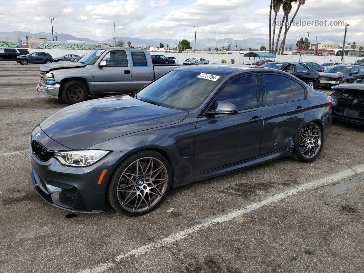 2017 Bmw M3  Charcoal vin: WBS8M9C54H5G83981