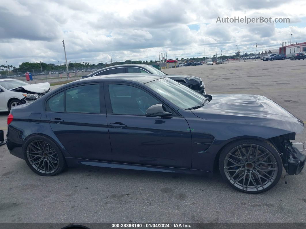 2017 Bmw M3   Dark Blue vin: WBS8M9C54H5G84211