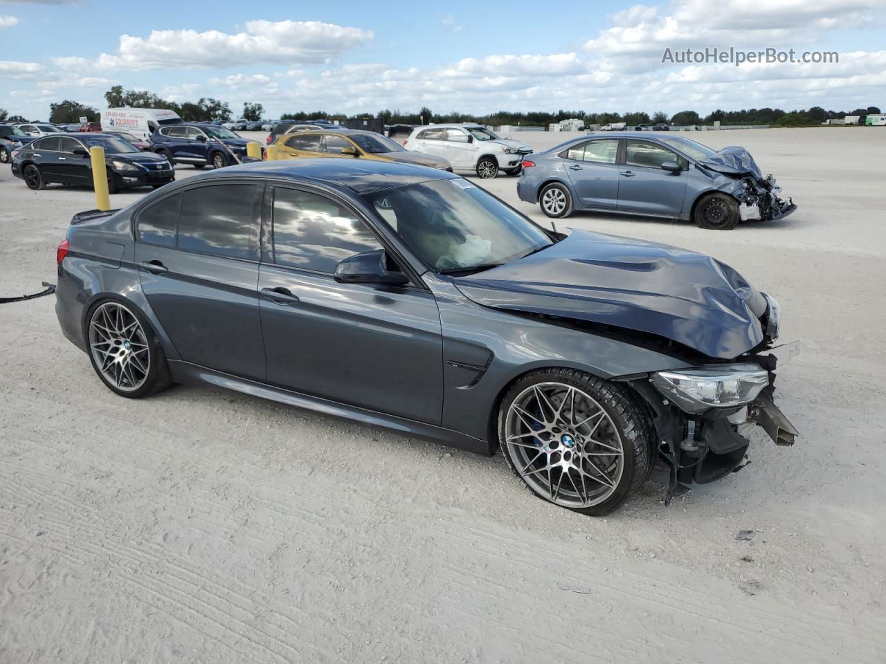 2017 Bmw M3  Gray vin: WBS8M9C55H5G83374