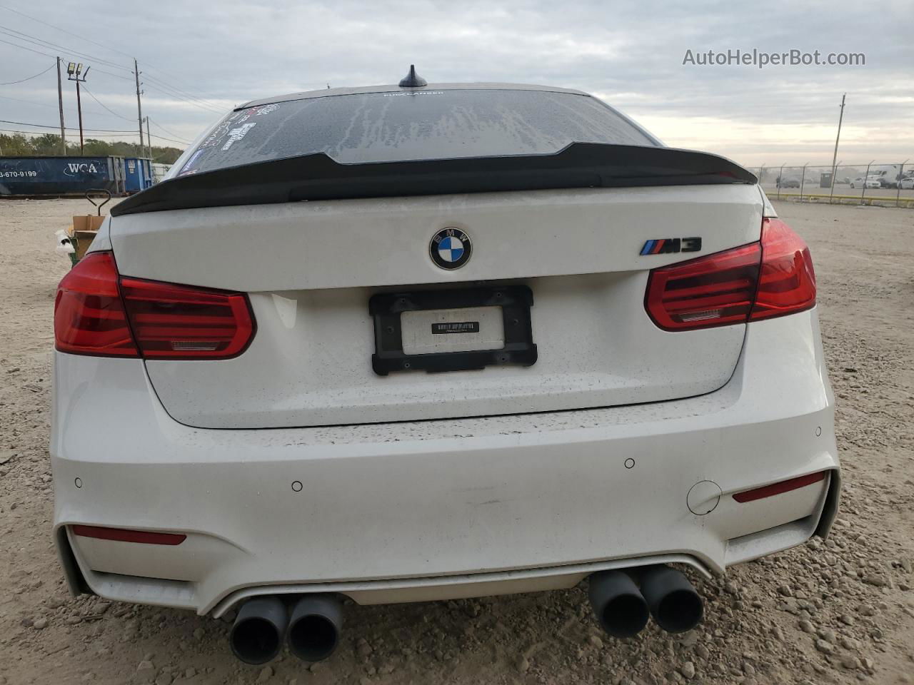 2018 Bmw M3  White vin: WBS8M9C55J5J78308