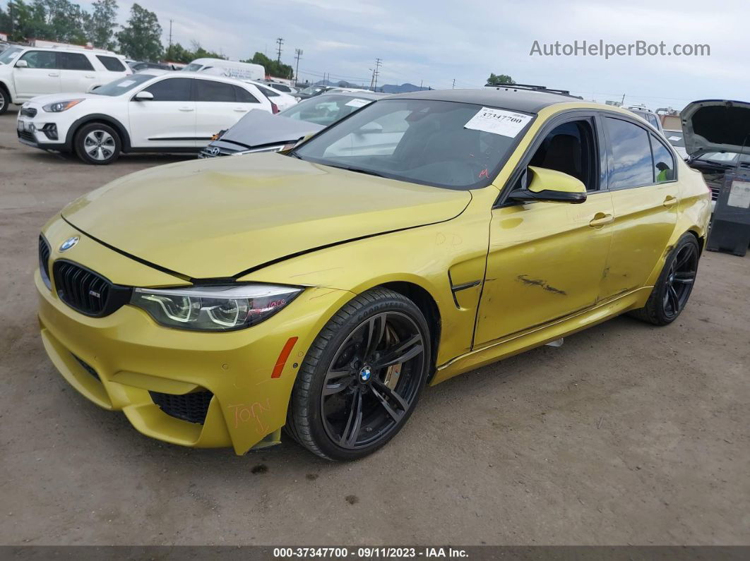 2018 Bmw M3   Gold vin: WBS8M9C55J5K98657