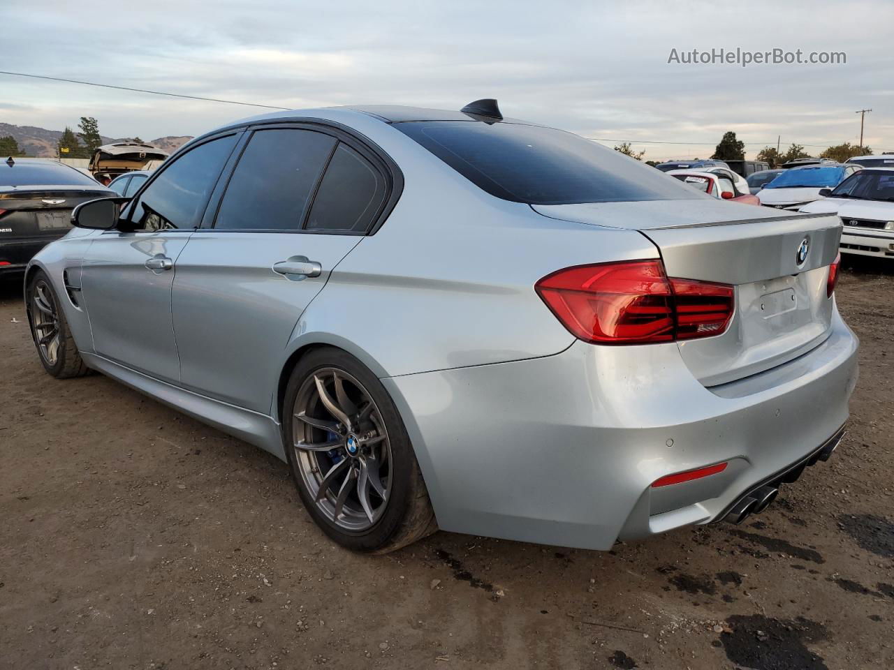 2017 Bmw M3  Silver vin: WBS8M9C56H5G83884