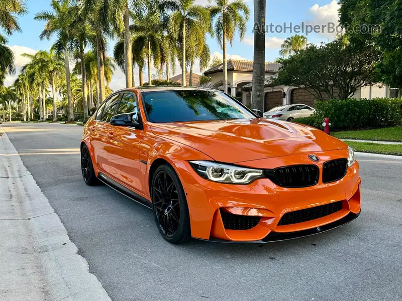Price & History 2018 Bmw M3 3.0l 6 vin: WBS8M9C56J5K98635