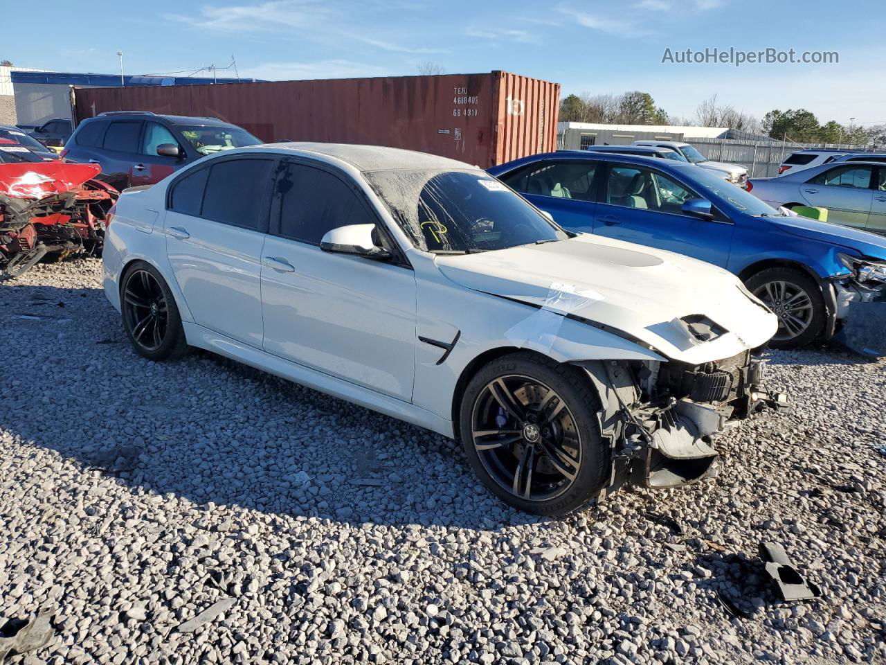 2017 Bmw M3  White vin: WBS8M9C58H5G42429