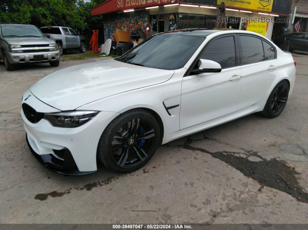 2017 Bmw M3   White vin: WBS8M9C58H5G42429