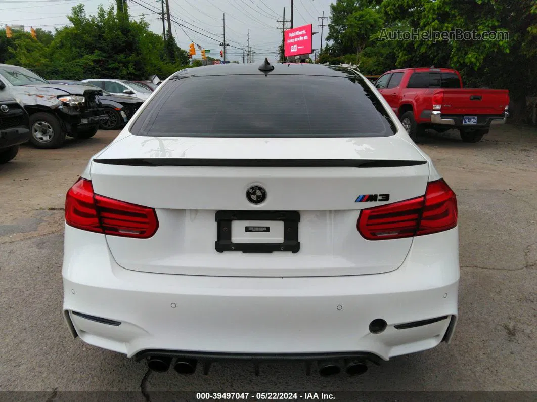 2017 Bmw M3   White vin: WBS8M9C58H5G42429