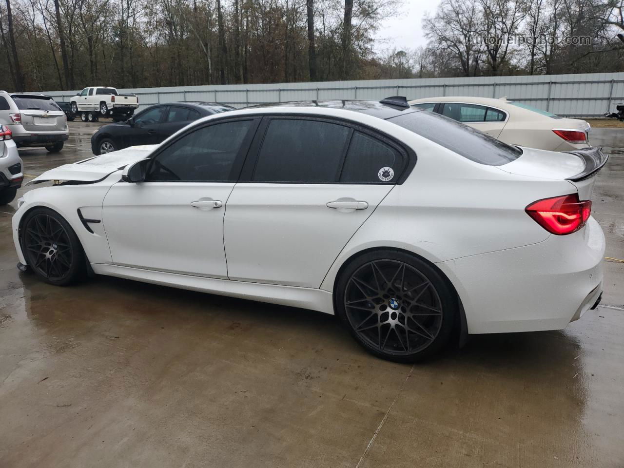 2018 Bmw M3  White vin: WBS8M9C58J5K99107