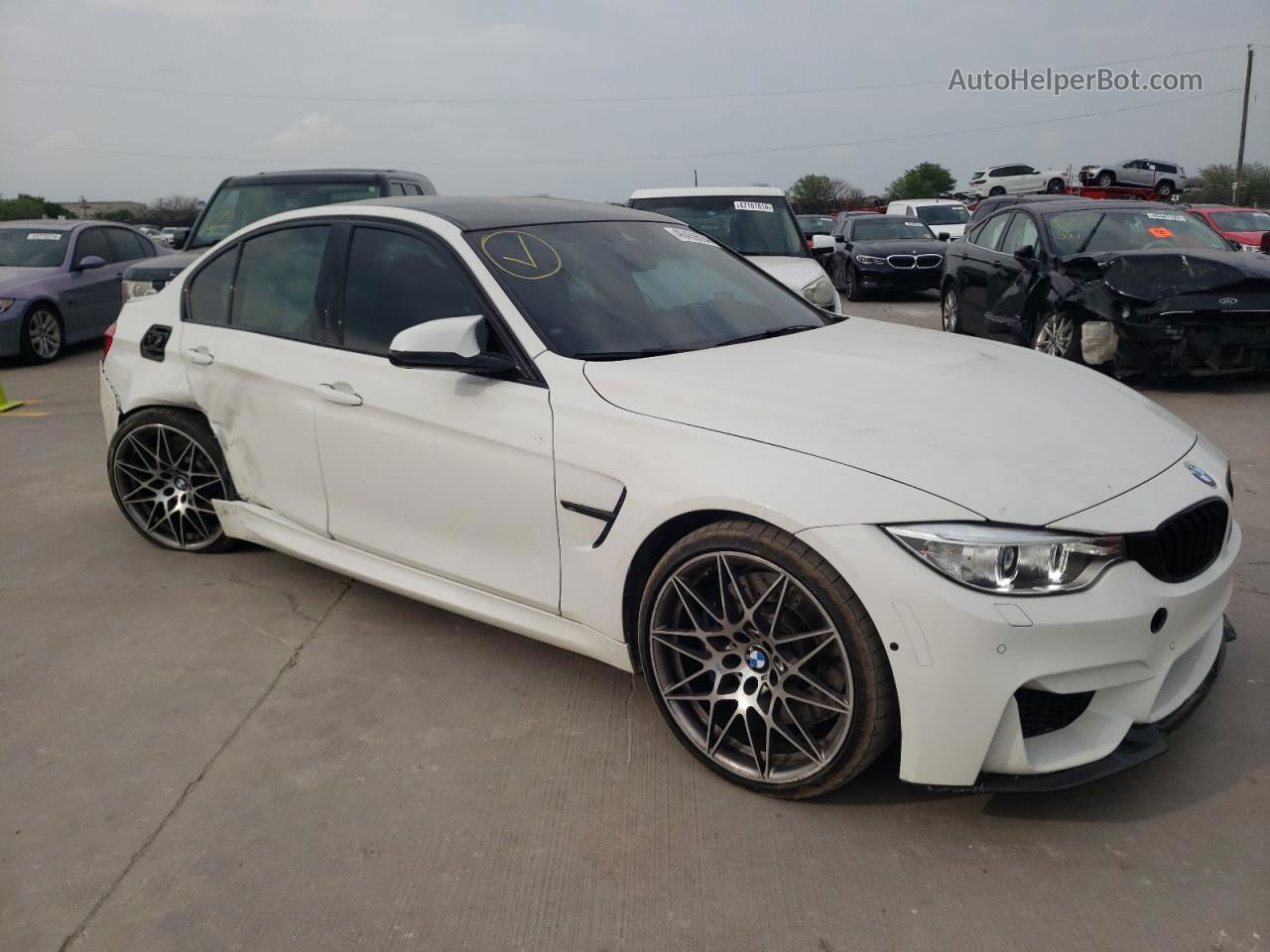 2017 Bmw M3  Белый vin: WBS8M9C5XH5G42027