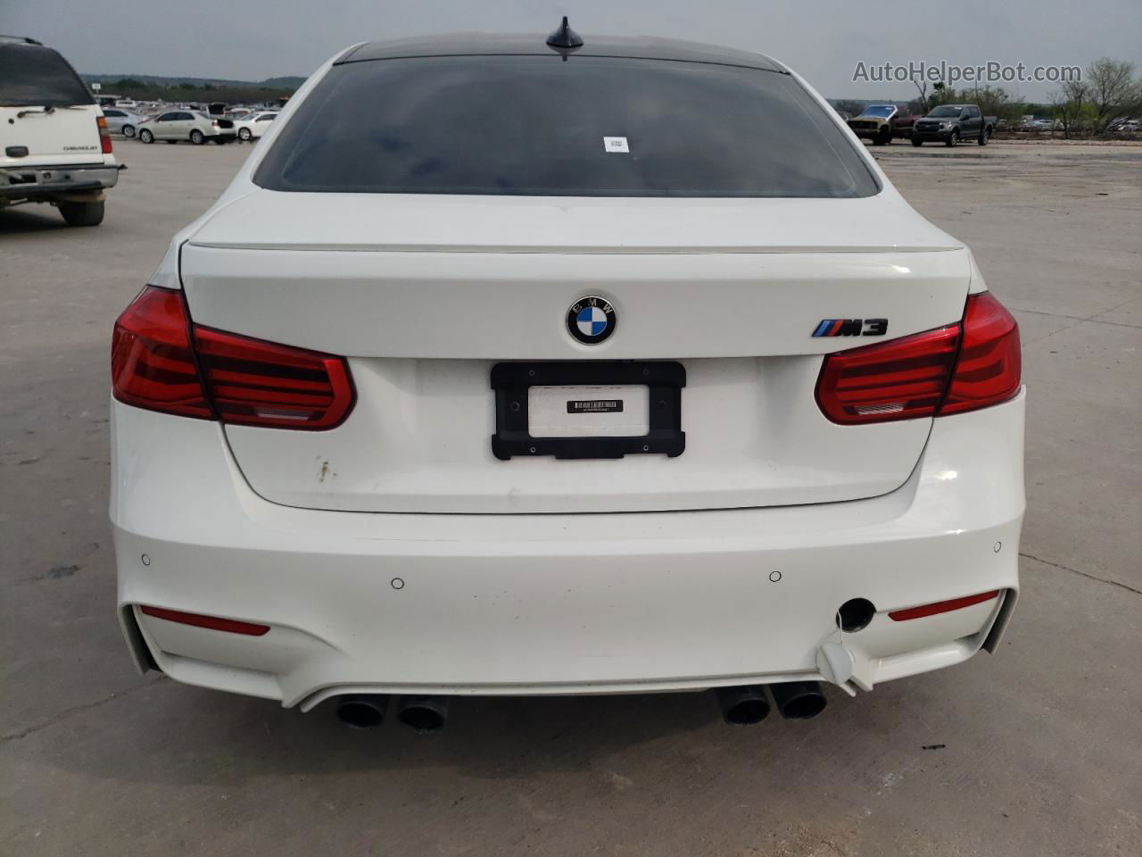 2017 Bmw M3  White vin: WBS8M9C5XH5G42027