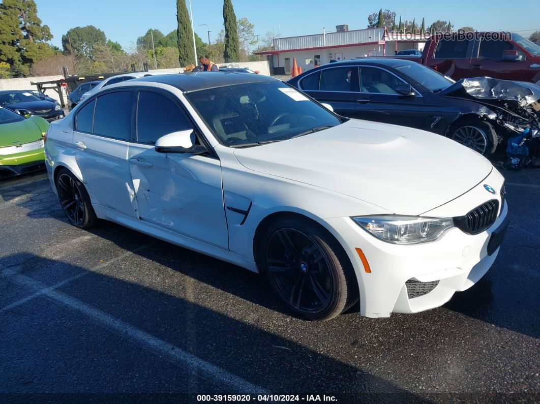 2017 Bmw M3   White vin: WBS8M9C5XH5G84391