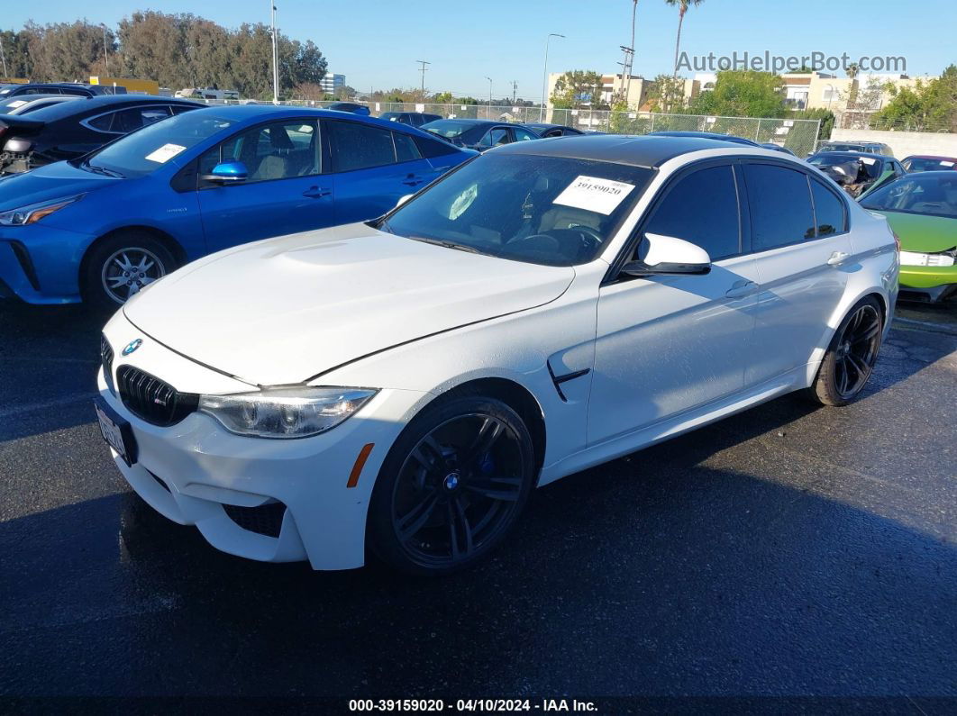 2017 Bmw M3   White vin: WBS8M9C5XH5G84391