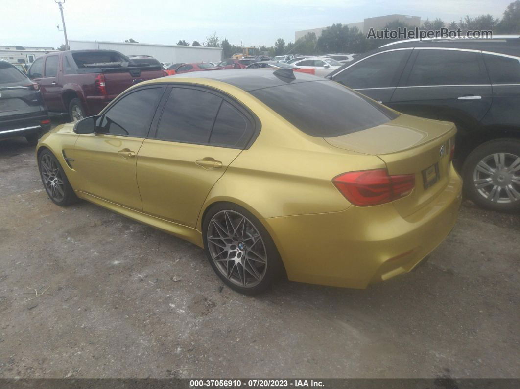 2017 Bmw M3   Золотой vin: WBS8M9C5XH5G84455