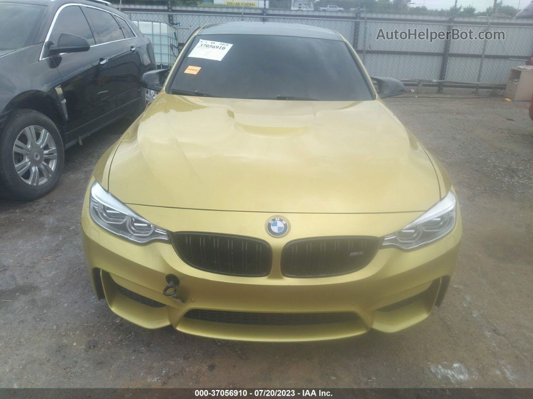 2017 Bmw M3   Gold vin: WBS8M9C5XH5G84455