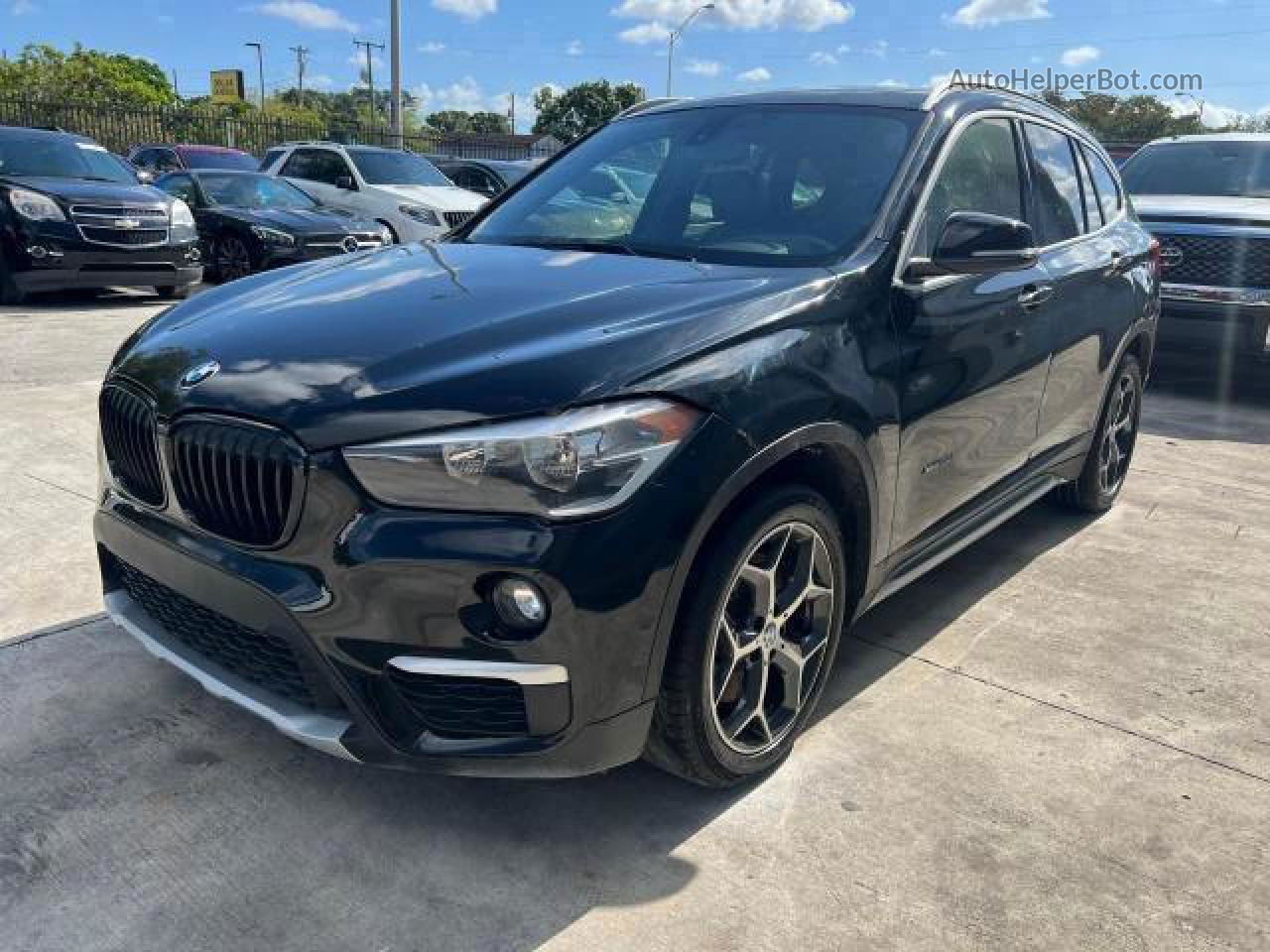 2018 Bmw X1 Xdrive28i Black vin: WBXHT3C30J5K24636