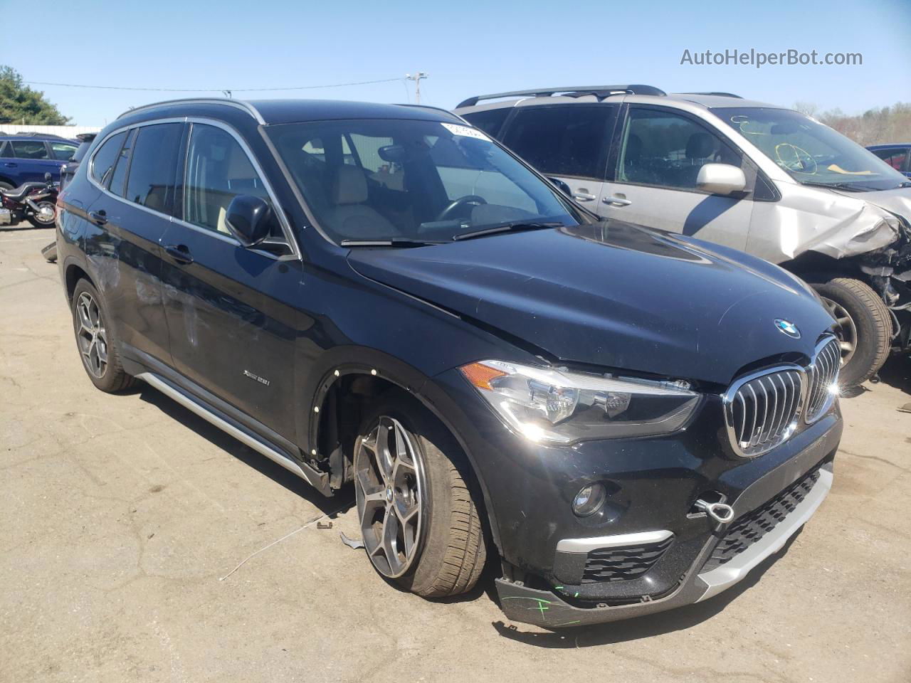 2018 Bmw X1 Xdrive28i Black vin: WBXHT3C30J5K31988