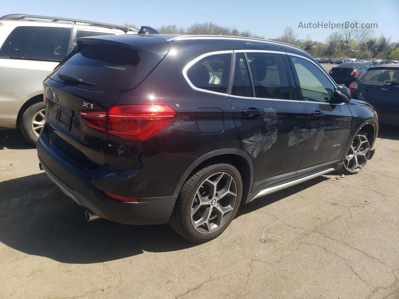 2018 Bmw X1 Xdrive28i Black vin: WBXHT3C30J5K31988