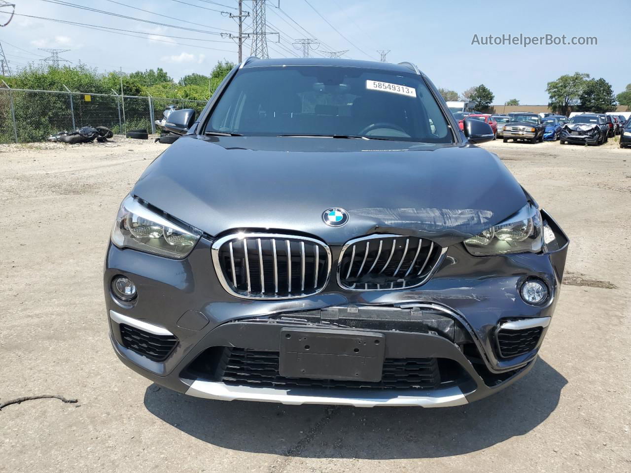 2018 Bmw X1 Xdrive28i Gray vin: WBXHT3C30J5L34960