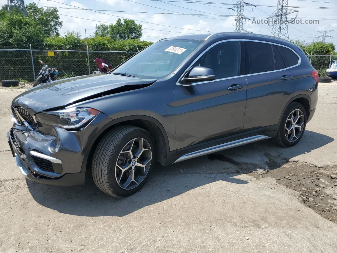 2018 Bmw X1 Xdrive28i Gray vin: WBXHT3C30J5L34960