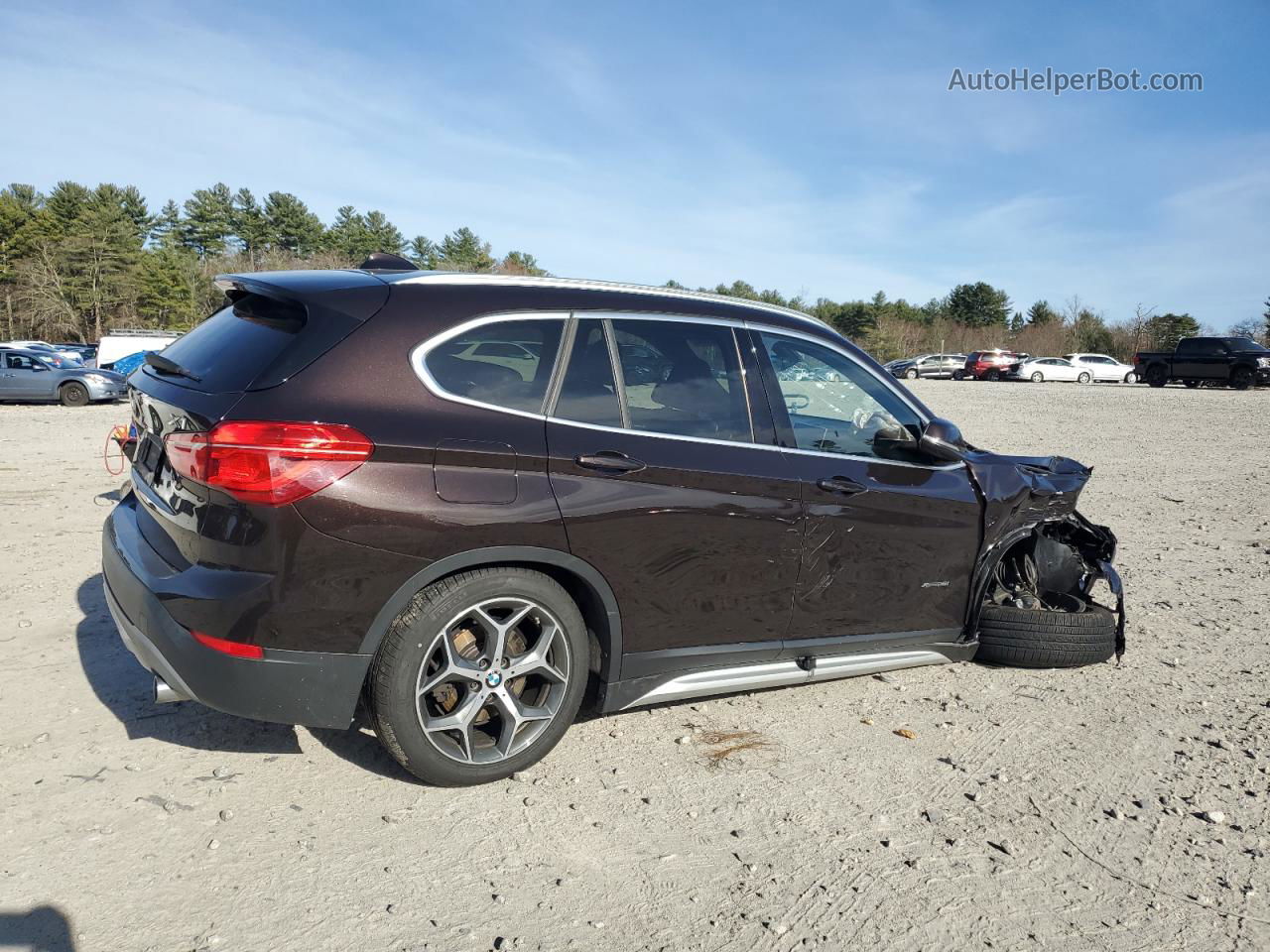 2018 Bmw X1 Xdrive28i Brown vin: WBXHT3C31J5K26735