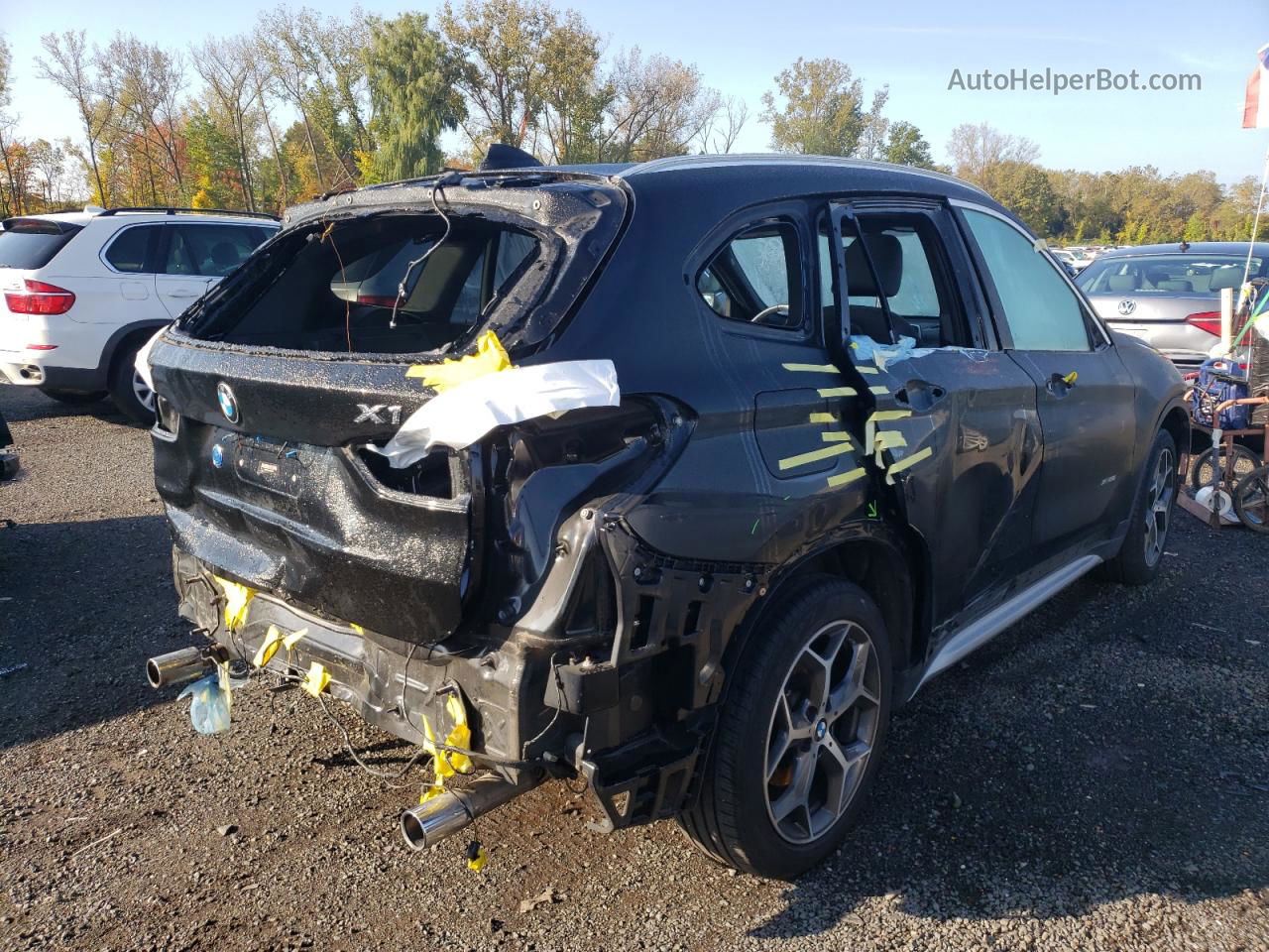 2018 Bmw X1 Xdrive28i Black vin: WBXHT3C31J5K29067