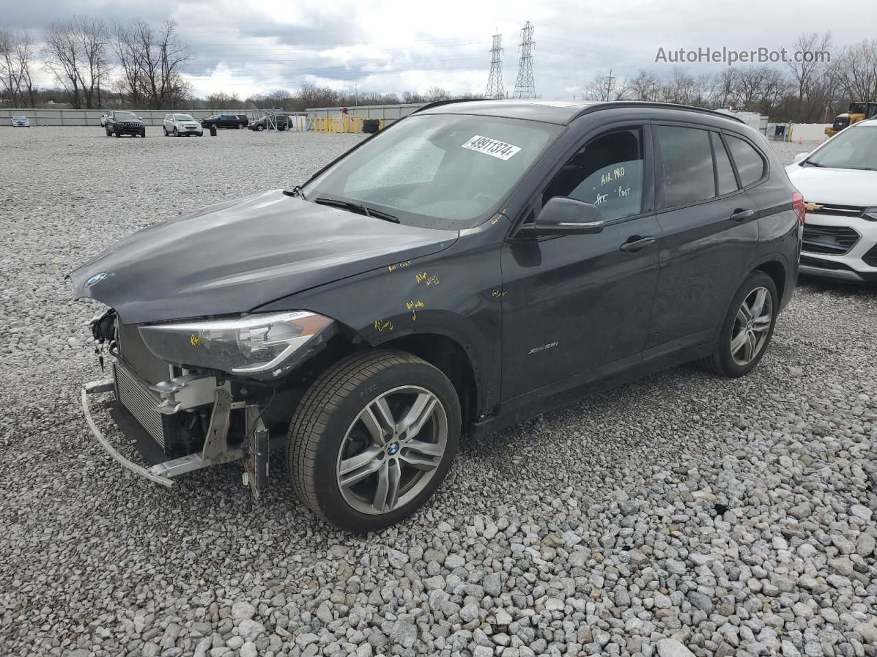 2018 Bmw X1 Xdrive28i Черный vin: WBXHT3C32J5K23942